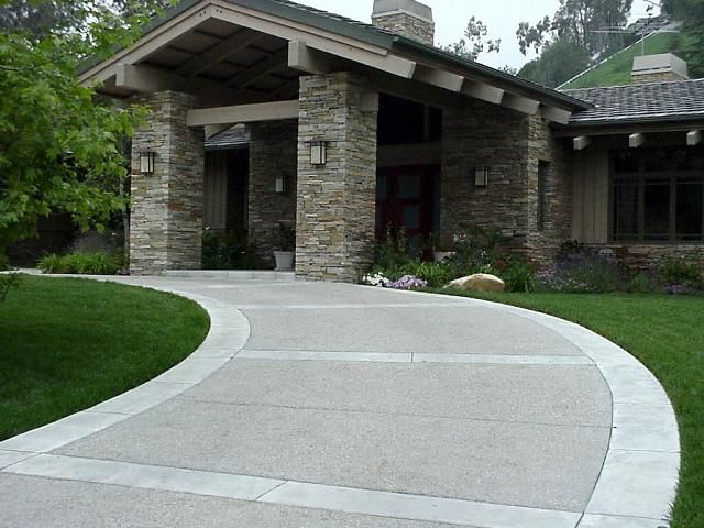 legant concrete curved driveway