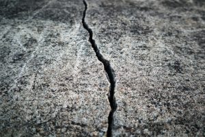 cracked concrete floor